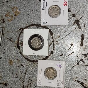 Bundle. 3 Buffalo Indian Head nickles. 1925, 1914 S, 1936.